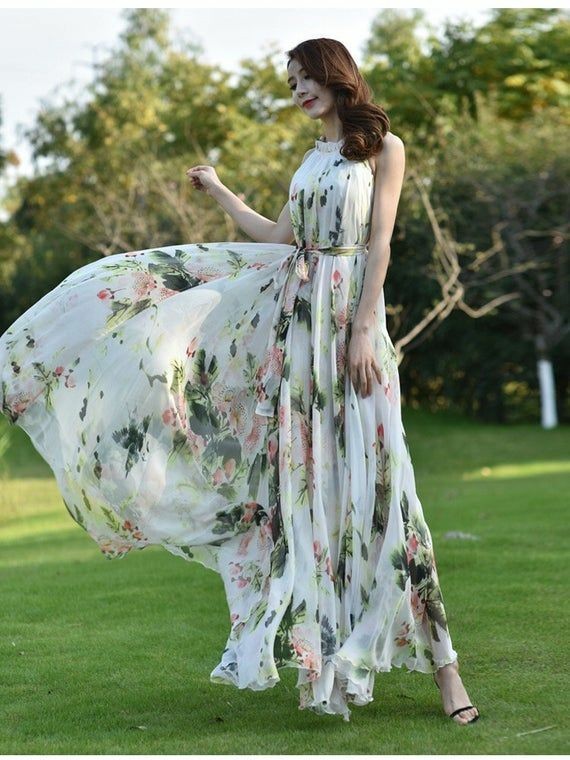 BABY GREEN CASUAL PRINTED FLORAL GOWN